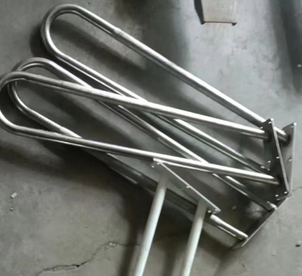 Arredamento interno in metallo rivestito in polvere di argento