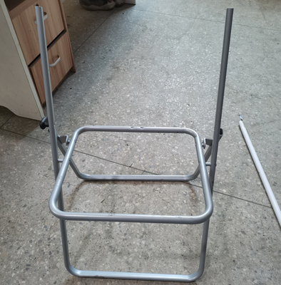 Moderno stile interno base di mobili in metallo rettangolare personalizzato con finitura in argento