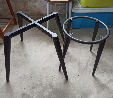 Moderno stile interno base di mobili in metallo rettangolare personalizzato con finitura in argento